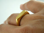 Gold signet ring oval gold ring dainty gold ring personalized ring